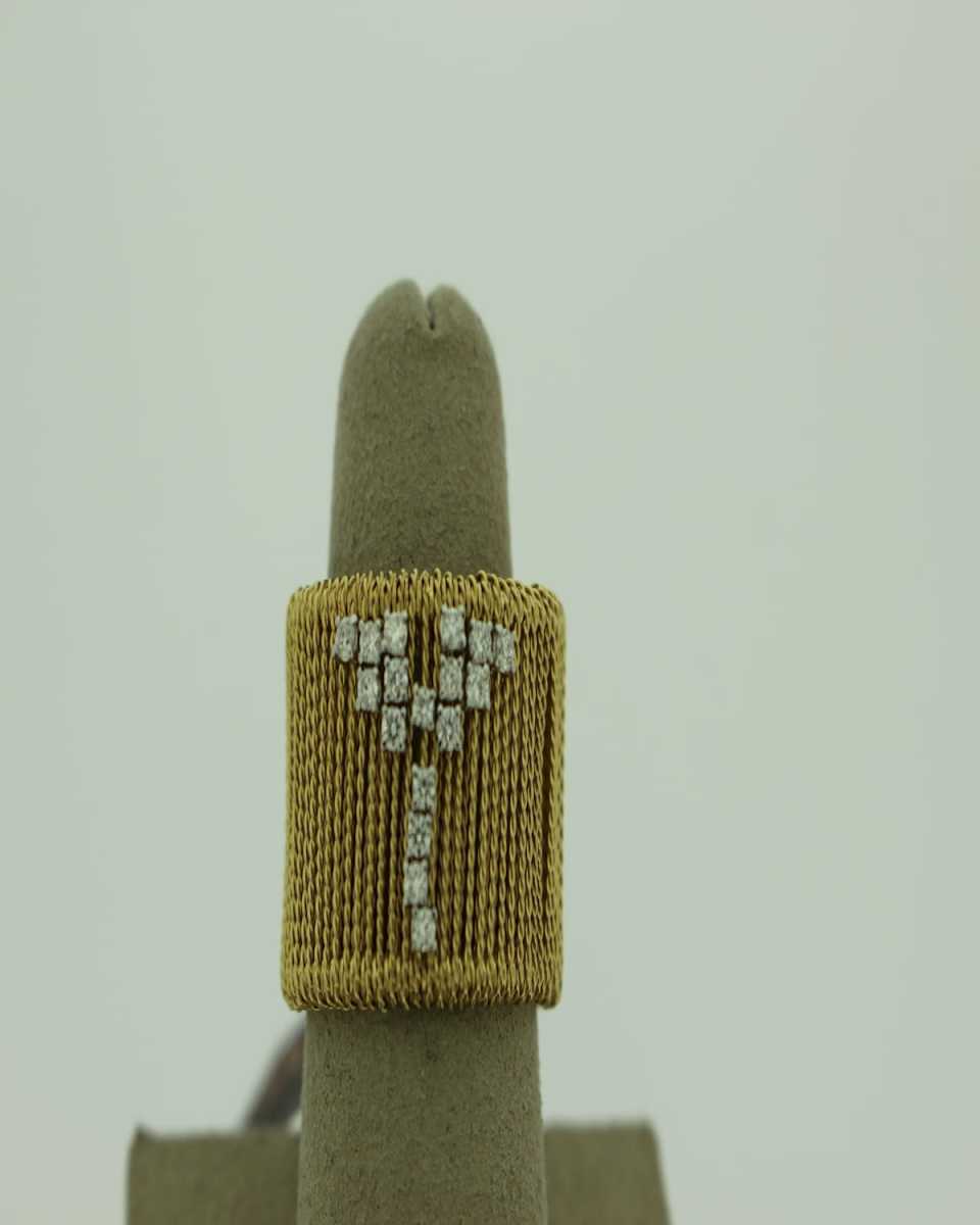 18K YG RING W DIAS=0.28CT